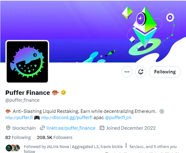 ĐượcEigenLayer hỗ trợ, liệu Puffer Finance có thể trở thành câu chuyện lớn nhất của năm?